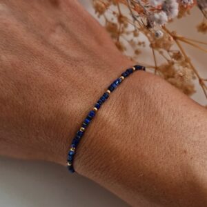 Bransoletka Lapis Lazuli minimalistyczna