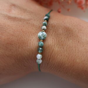 Bransoletka Moss Agate
