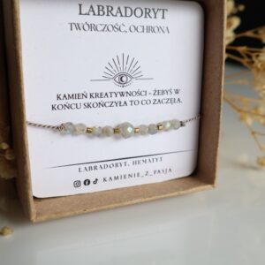 Bransoletka Labradoryt Talizman twórczy