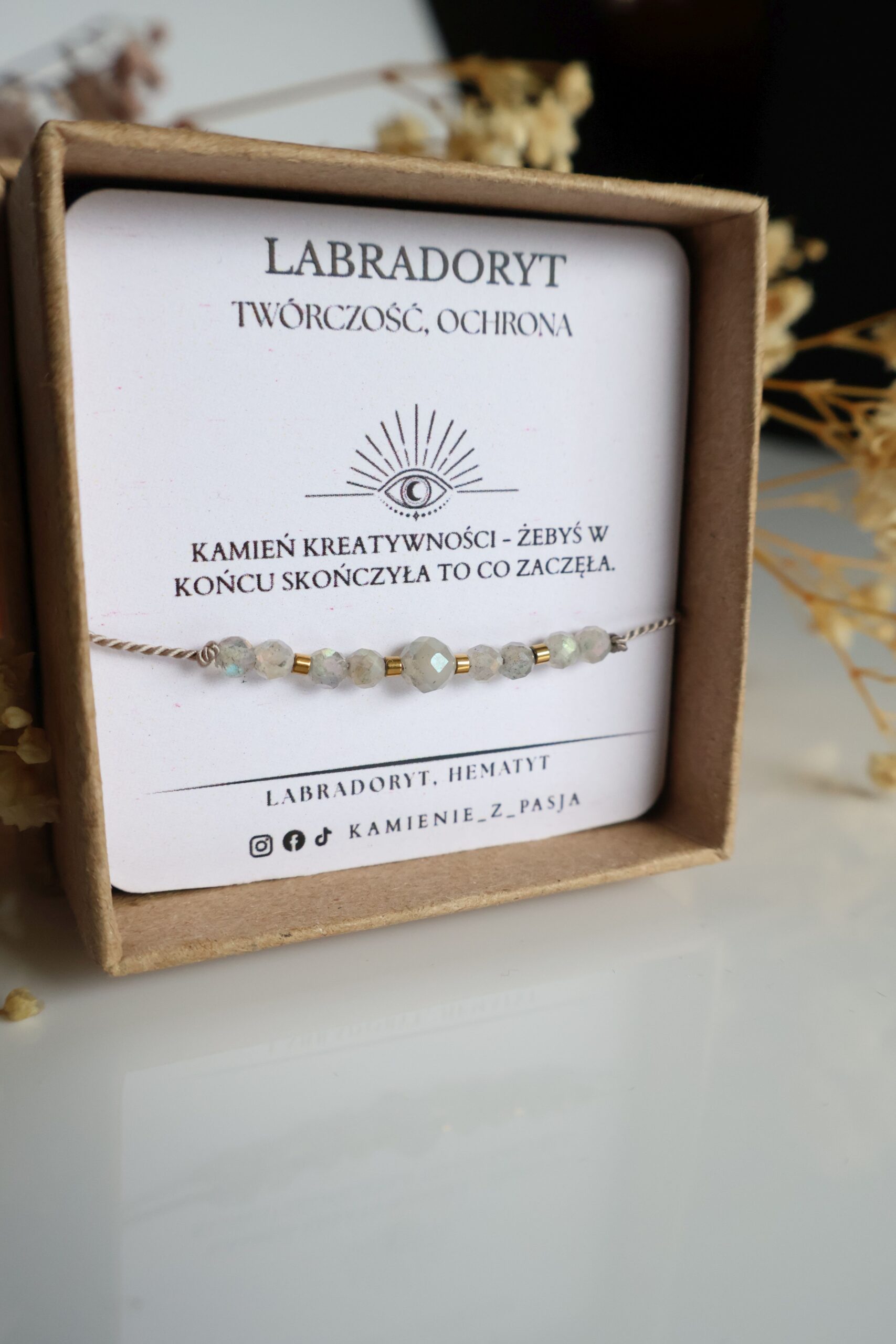 Bransoletka Labradoryt Talizman twórczy