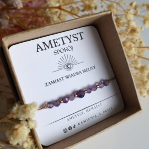Bransoletka Ametyst zamiast wiadra melisy