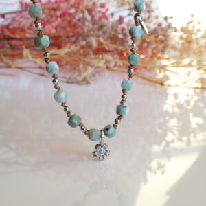 Naszyjnik Larimar silver