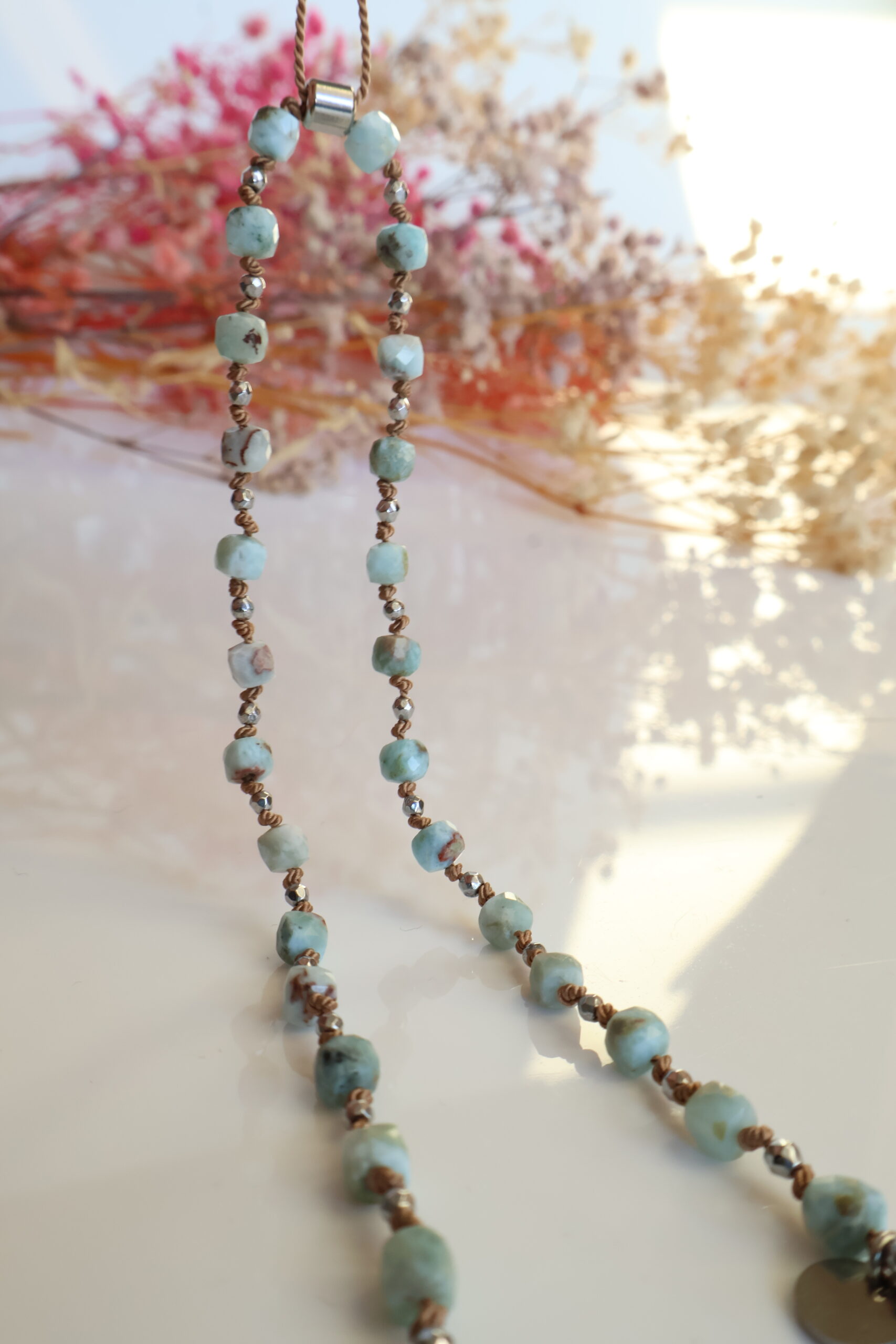 Naszyjnik Larimar silver - obrazek 2