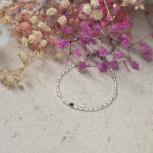 Bransoletka Pearl Heart Mini Silver